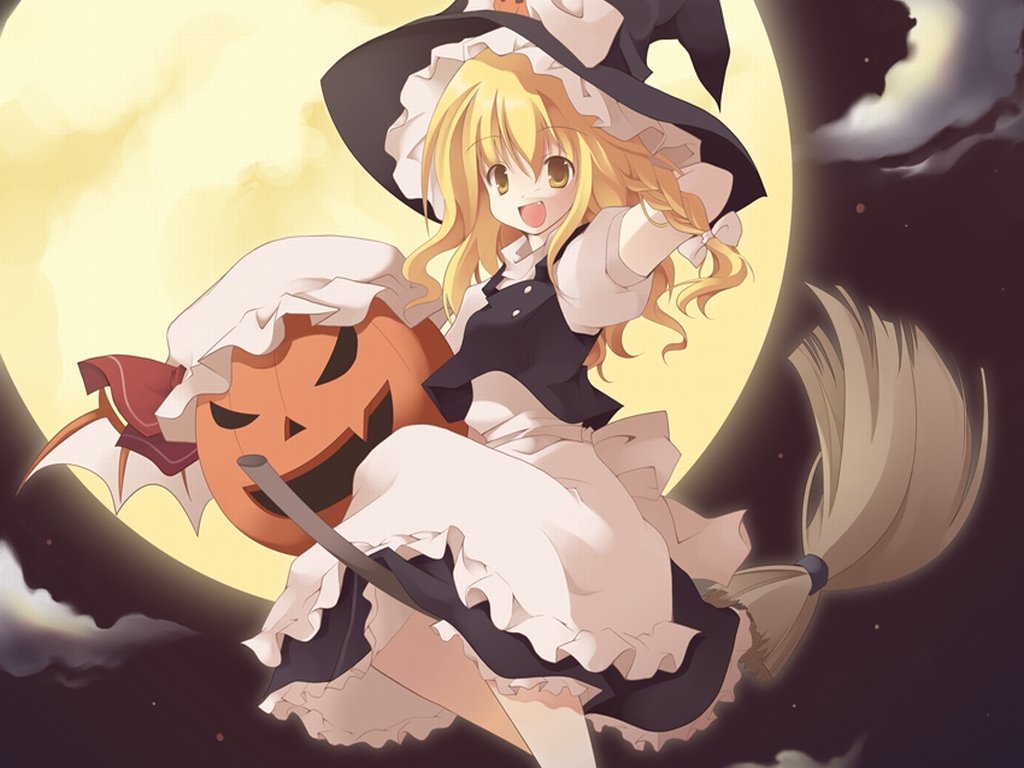 Kiseki Artist Touhou Kirisame Marisa Halloween Wallpaper 130625 Yande Re